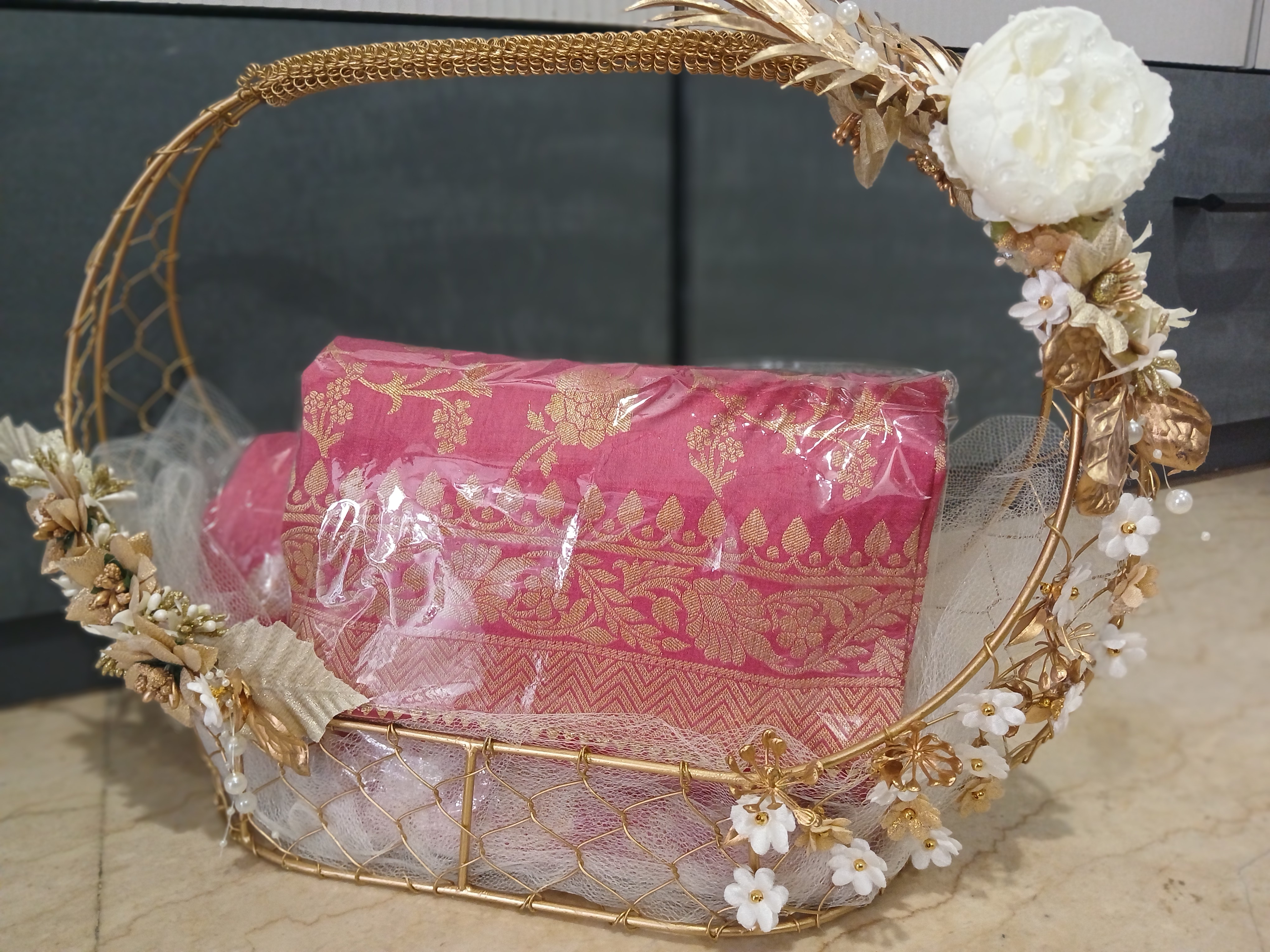Wedding hamper close-up